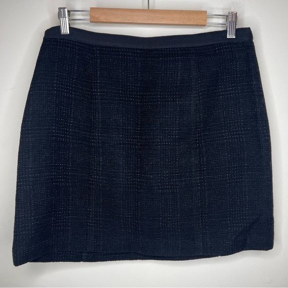 NWT Vince Black Wool Blend Skirt Size 10 - Picture 3 of 8